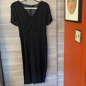 Minimalist wrap detail dress